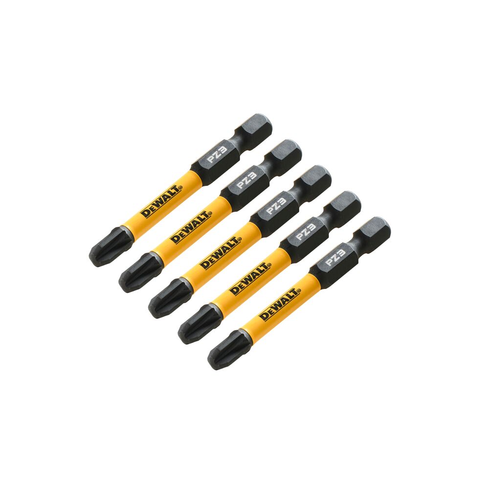 Set 5 biti de impact DeWALT DT7392T, 57 mm, PZ 3 - imagine 3