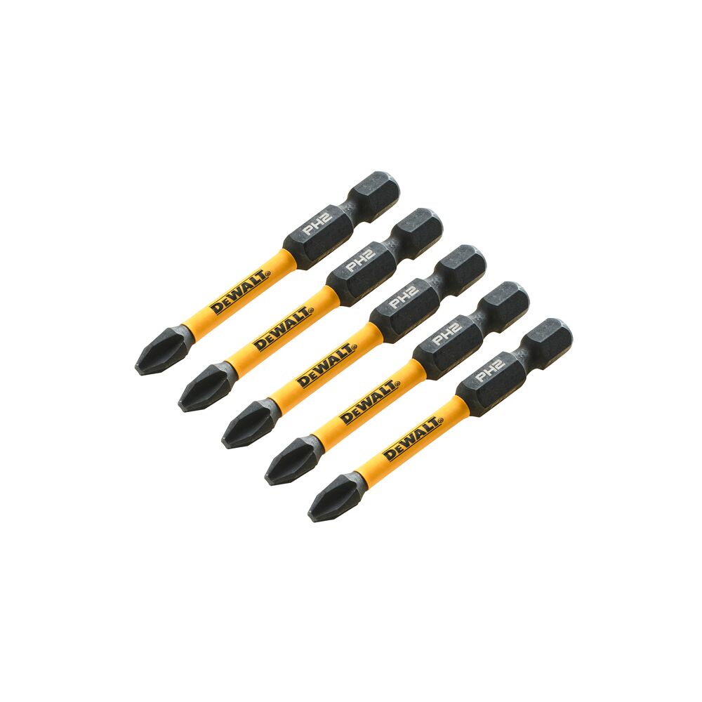 Set 5 biti PH2 DeWALT DT7998T, lungime 57 mm - imagine 3