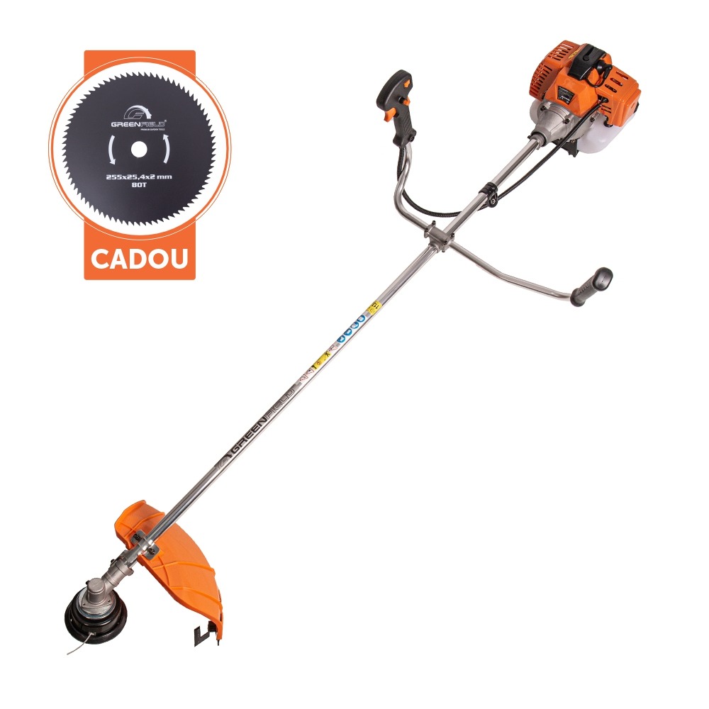 Motocoasa Greenfield GM2.2_EUROV, motor 2 timpi, benzina, 2.2 cp, 52 cmᶟ