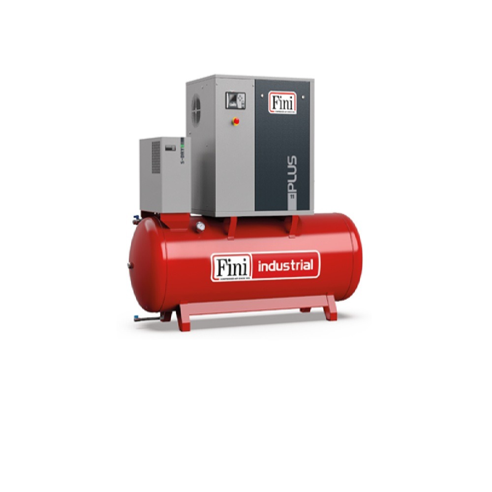 Compresor de aer cu surub Fini PLUS-E-8-10-500ES, 400 V, 7.5 kW, 500 l, 950 l/min, 10 bar, cu uscator IE3
