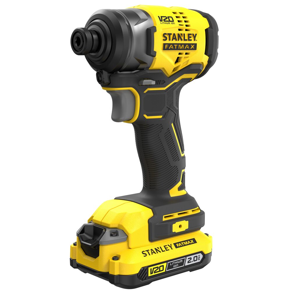 Set combinat 2 scule electrice Stanley Fatmax V20 SFMCK461D2S, 2 acumulatori 18 V / 2.0 Ah, incarcator 1,25 A, geanta textila - imagine 2