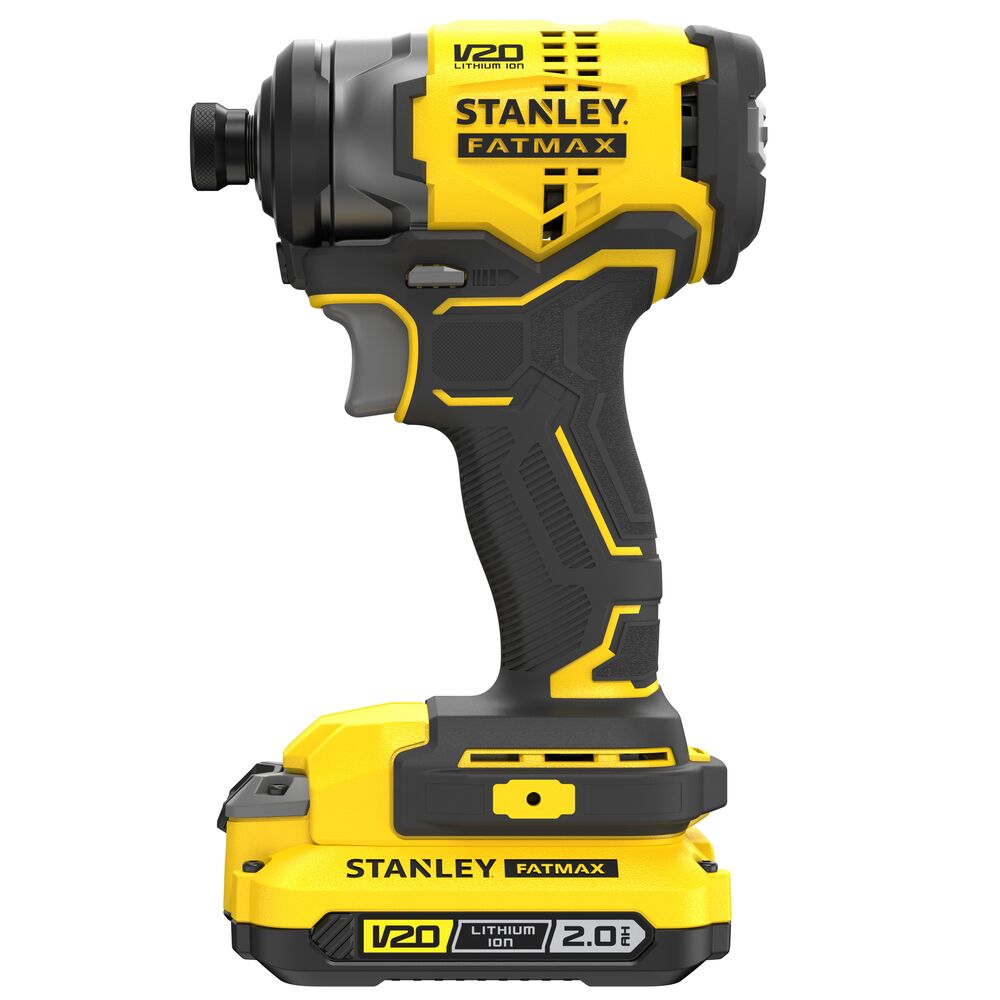 Set combinat 2 scule electrice Stanley Fatmax V20 SFMCK461D2S, 2 acumulatori 18 V / 2.0 Ah, incarcator 1,25 A, geanta textila - imagine 3