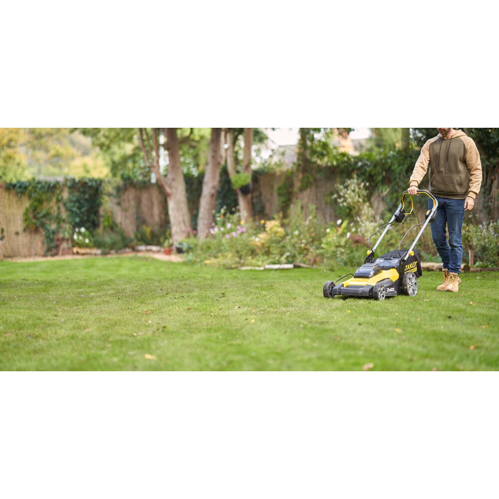 Masina electrica de tuns gazon Stanley Fatmax V20 SFMCMWS251B , fara acumulatori,18 V, autopropulsata, 51 cm - imagine 9