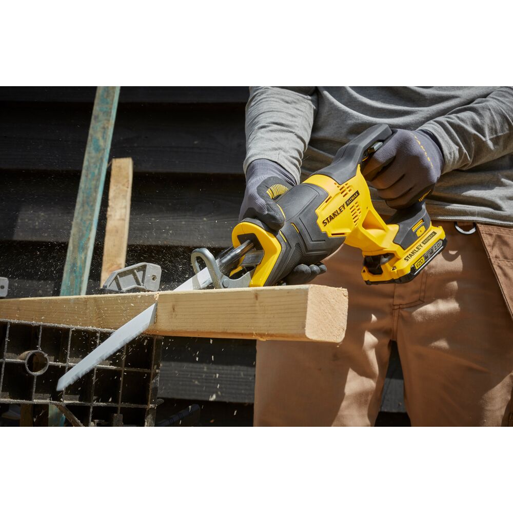 Fierastrau alternativ  Stanley Fatmax V20 SFMCS300D2K, cu 2 acumulatori 18 V/2.0Ah - imagine 3