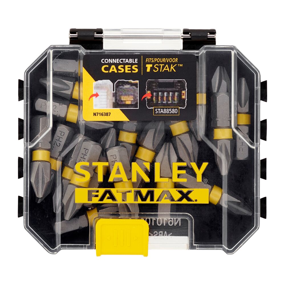 Set 20 biti Stanley FATMAX STA88569, 25 mm, 1/4", PH2 - imagine 2