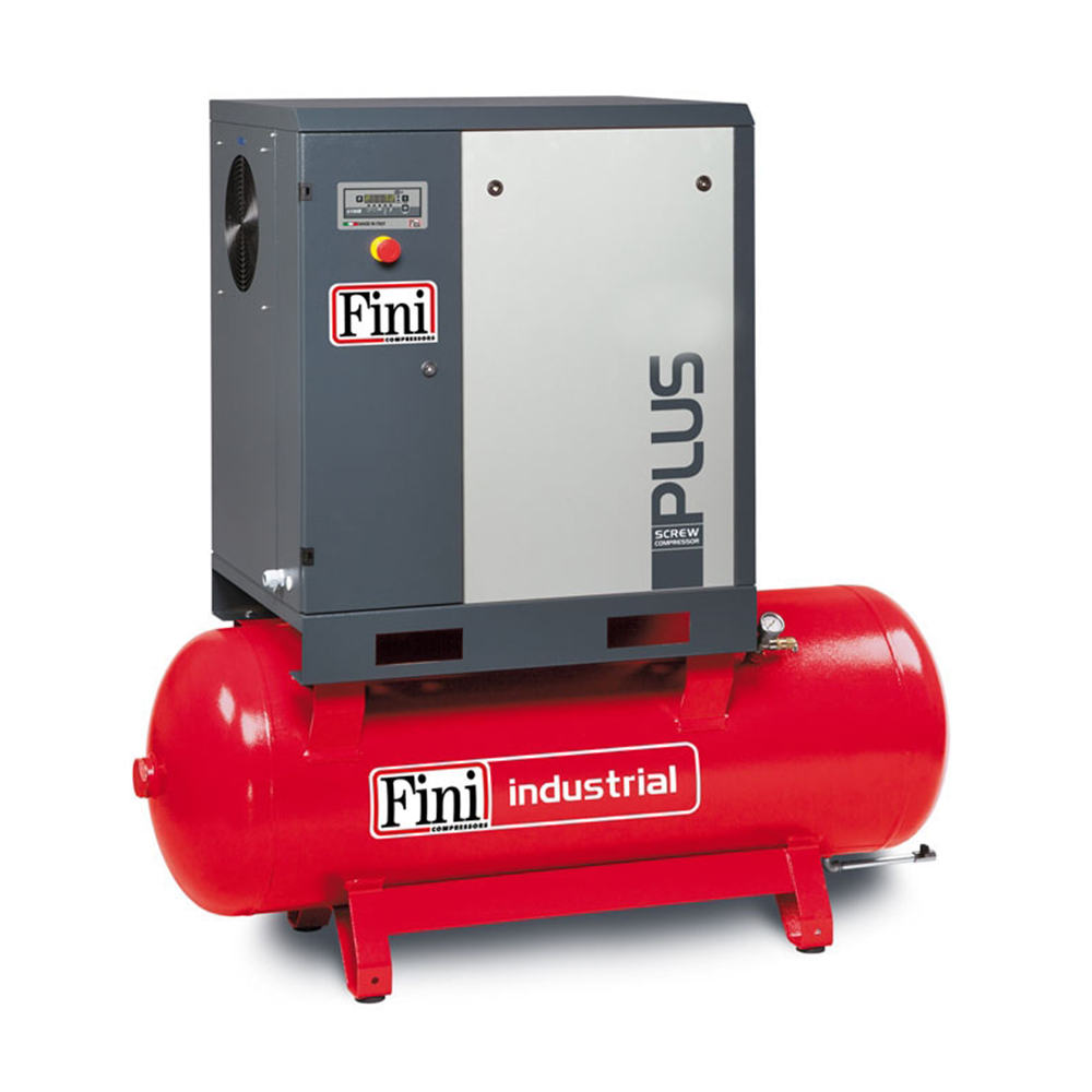 Compresor de aer cu surub Fini PLUS-E-8-10-500, 400 V, 7.5 kW, 500 l, 950 l/min, 10 bar, IE3