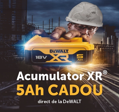 Putere si autonomie in plus cu acumulatorul XR&reg; de 5Ah CADOU!