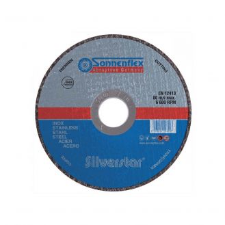 Disc abraziv Sonnenflex Silverstar 19322_7, pentru debitat otel inox, D 230 x 1.9 x 22.23 