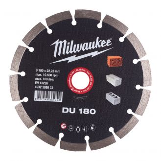Disc diamantat Milwaukee DU 180, 180 mm