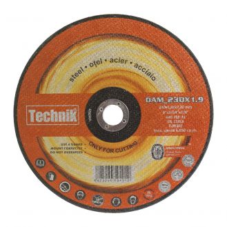 Disc abraziv pentru taiere metal Technik DAM_230X1.9