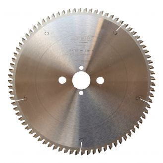 Disc Zonetec ZA2223025080 pentru fierastrau circular, D 30X250 mm, 80 dinti, pentru lemn, parchet laminat, profile de aluminiu