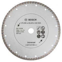 Disc diamantat universal Bosch 2607019483, continuu , 230x22.2x8 mm