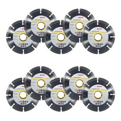  Set 10 discuri diamantate Bosch 2608615040, 115x22.23x2.0 mm, universal 