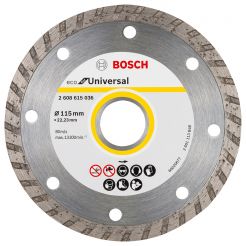 Disc diamantat universal Bosch 2608615045, ECO TURBO, 115x22.2x7 mm