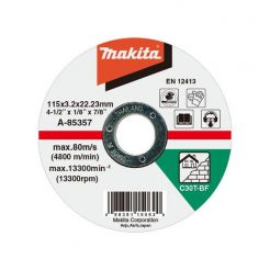 Disc abraziv Makita D-18720 pentru taiere piatra, D125x3x22.23 mm 