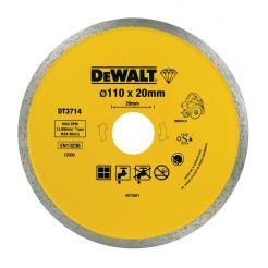 Disc diamantat Dewalt DT3714, D 110x20x1.6 mm, placi ceramice
